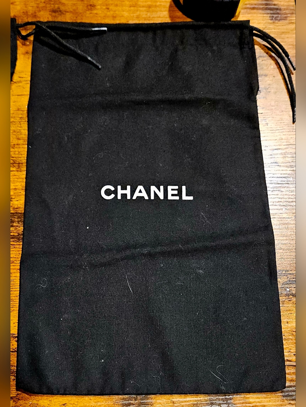 NEW Chanel Black Dust Bag 12.5ā Drawstring WOC Wallet SLG Replacement Packaging - Picture 2 of 7